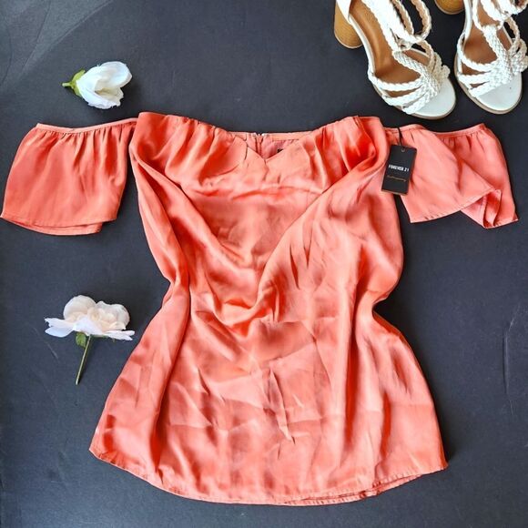 NWT Forever 21 Silk Style Dress - Picture 1 of 10